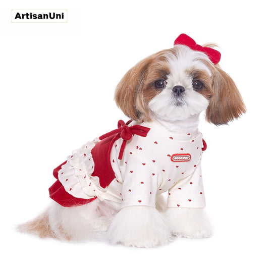 ArtisanUni New Christmas Red Dress