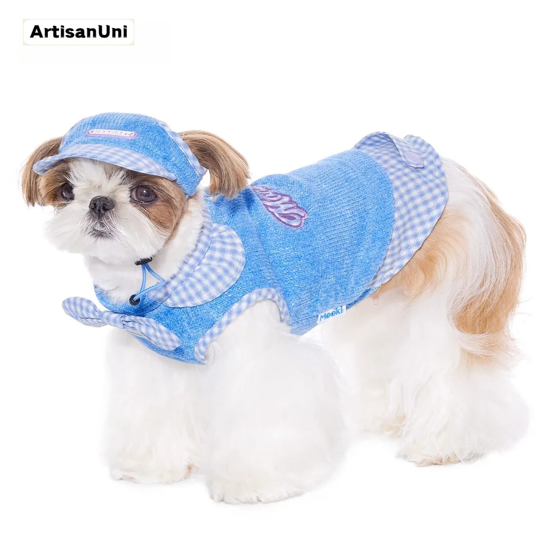 ArtisanUni Blue bow tie sweater