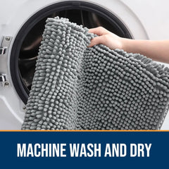 Quick Dry Dog Door Mat for Muddy Paws , Absorbs Moisture and Dirt, Absorbent Non-Slip Washable Doormat