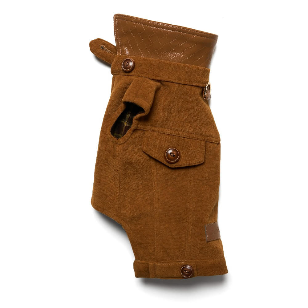 Dachshund Coats | Luxury Reversible Suede Vest | ArtisanUni