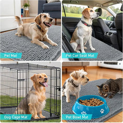 Quick Dry Dog Door Mat for Muddy Paws , Absorbs Moisture and Dirt, Absorbent Non-Slip Washable Doormat