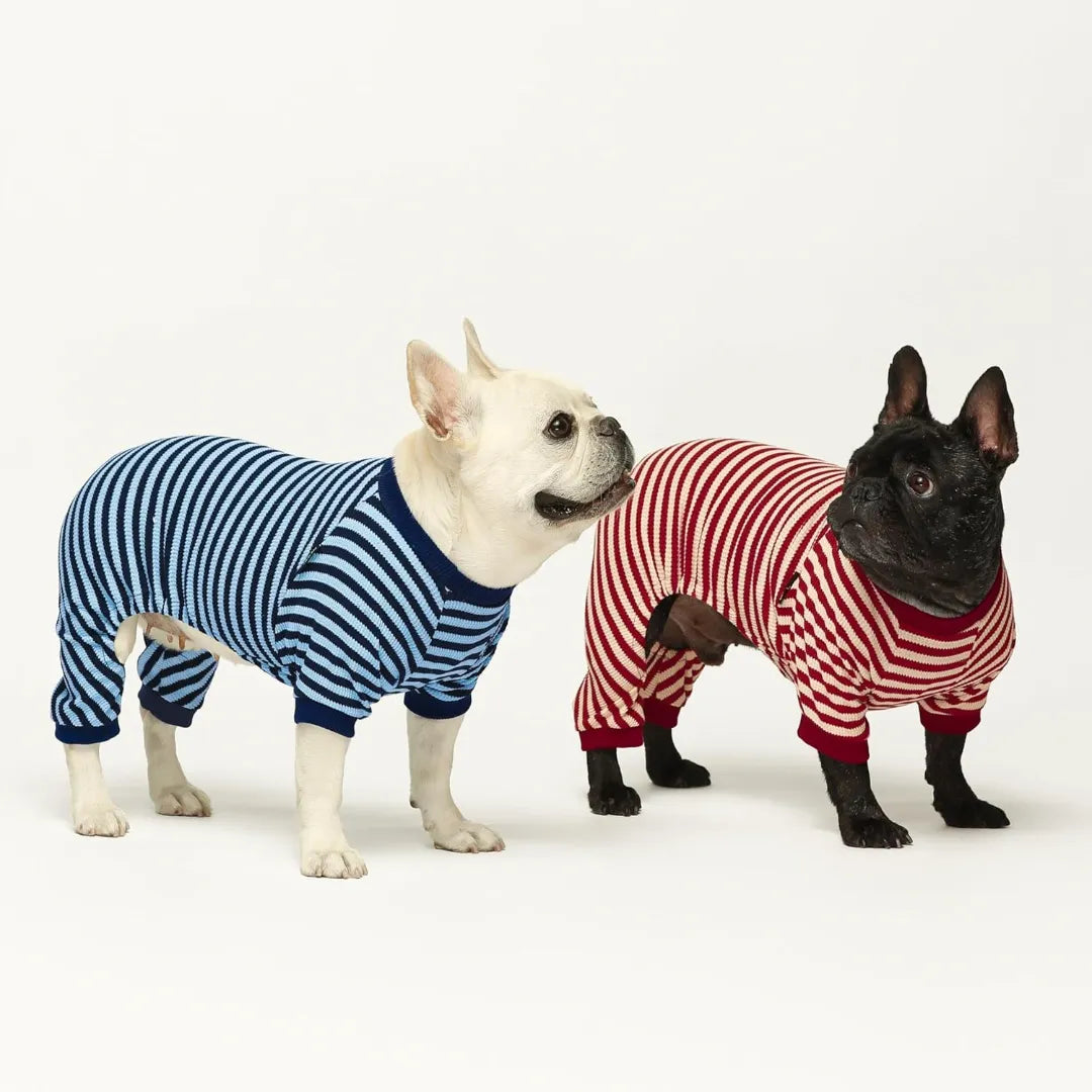 Cute Striped Dachshund Pajamas - Soft & Funny Dog Print Sleepwear Gift | ArtisanUni