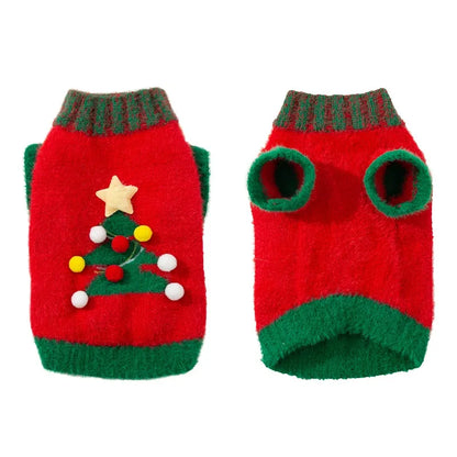 Christmas Sweater for Dogs & Cats | Festive Holiday Pet Clothing | ArtisanUni