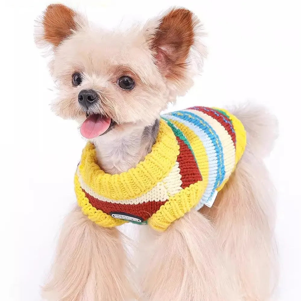 ArtisanUni Pet Yellow Knit Sweater