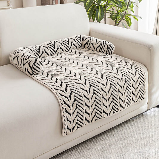 Semi-Enclosed Pet Sofa Bed | Plush Winter Cushion for Cats & Small Dogs | ArtisanUni