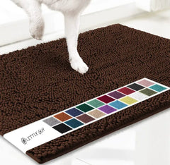 Quick Dry Dog Door Mat for Muddy Paws , Absorbs Moisture and Dirt, Absorbent Non-Slip Washable Doormat