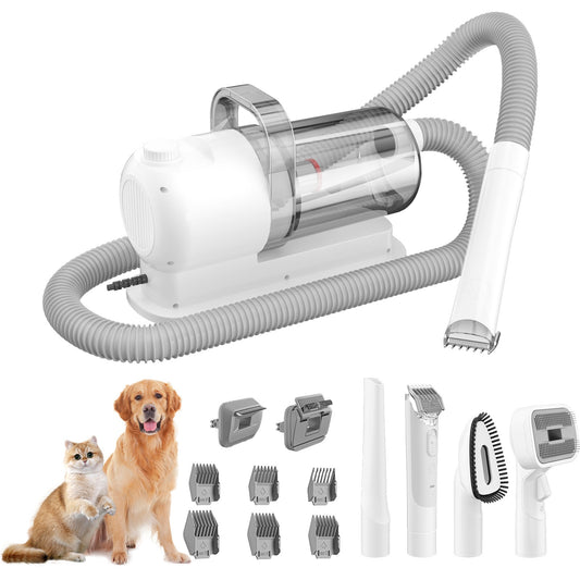 Multifunctional pet groomer and dog vacuum cleaner kit