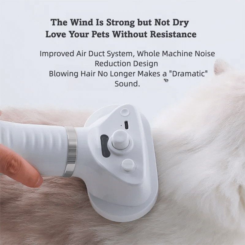 Pet Hair Dryer with Slicker Brush