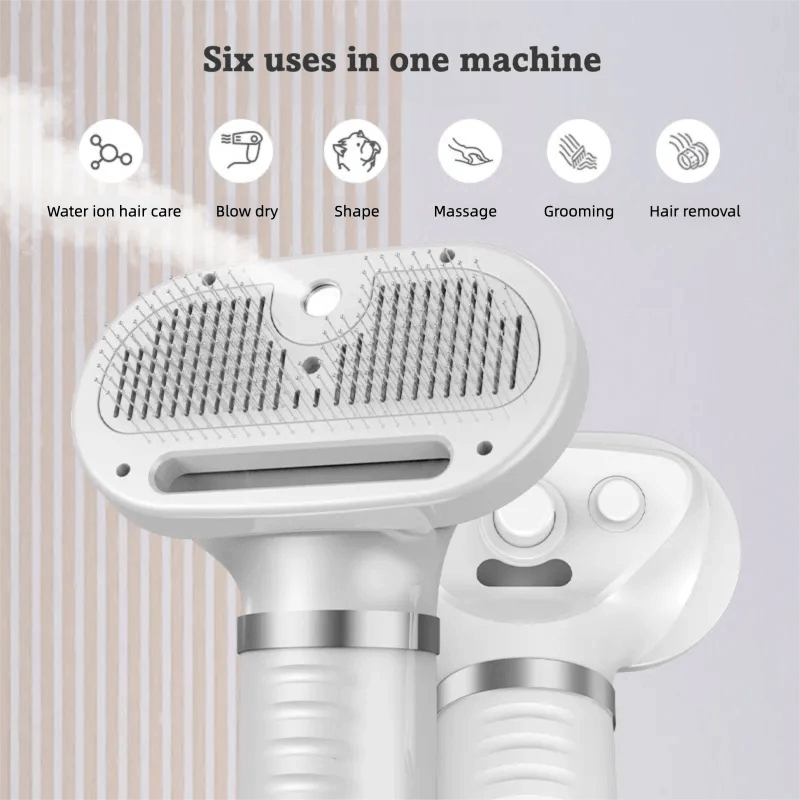 Pet Hair Dryer with Slicker Brush