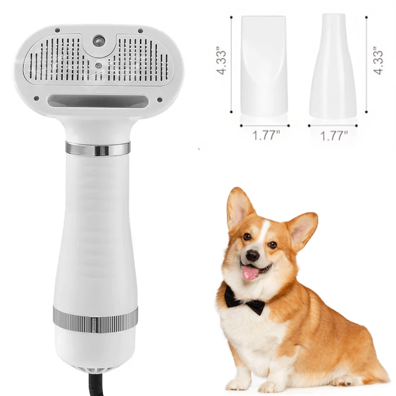 Pet Hair Dryer with Slicker Brush
