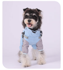 ArtisanUni Outdoor hooded detachable dog raincoat