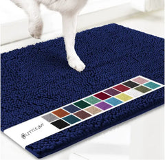 Quick Dry Dog Door Mat for Muddy Paws , Absorbs Moisture and Dirt, Absorbent Non-Slip Washable Doormat