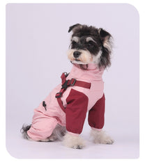 ArtisanUni Outdoor hooded detachable dog raincoat