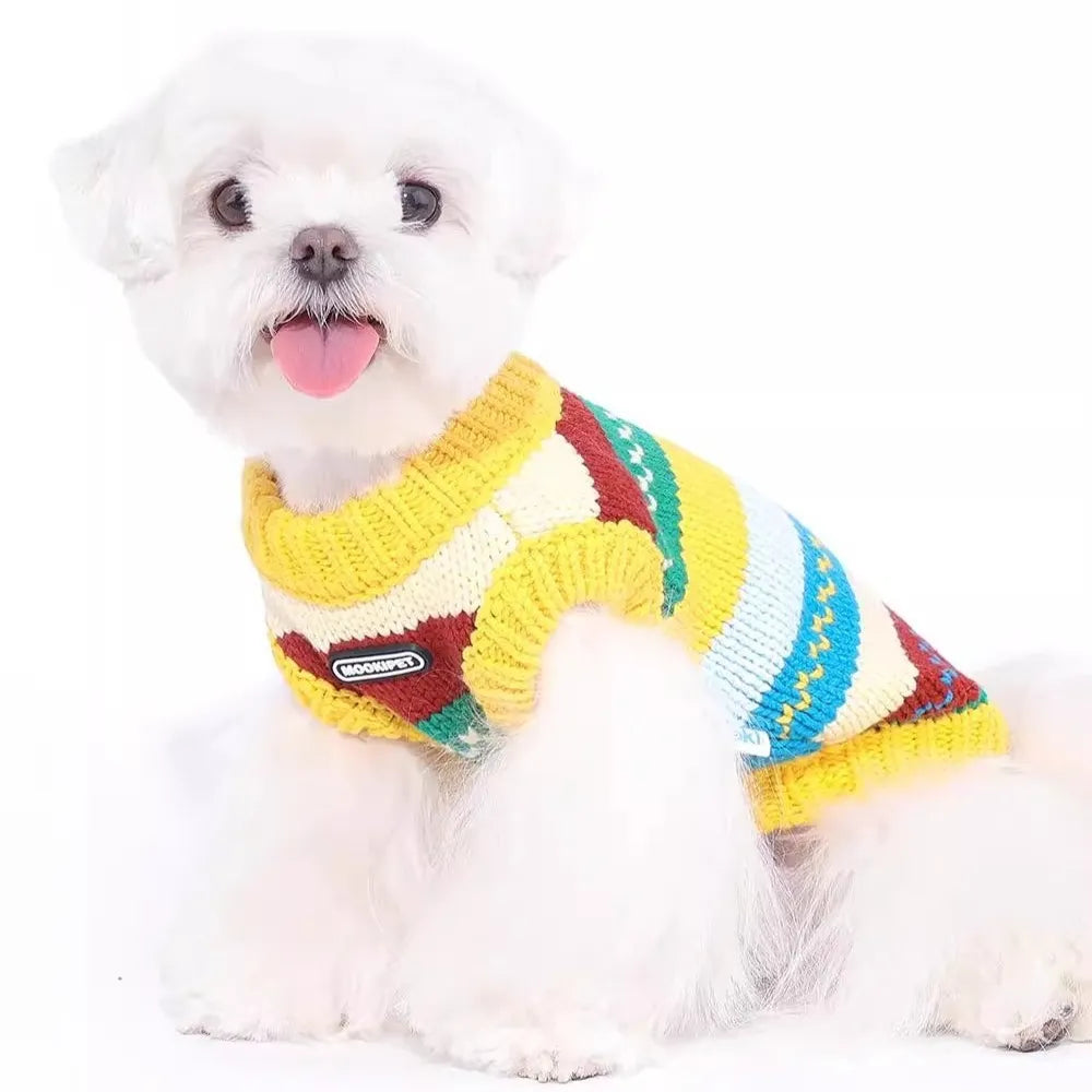 ArtisanUni Pet Yellow Knit Sweater