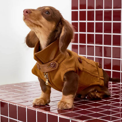 Dachshund Coats | Luxury Reversible Suede Vest | ArtisanUni