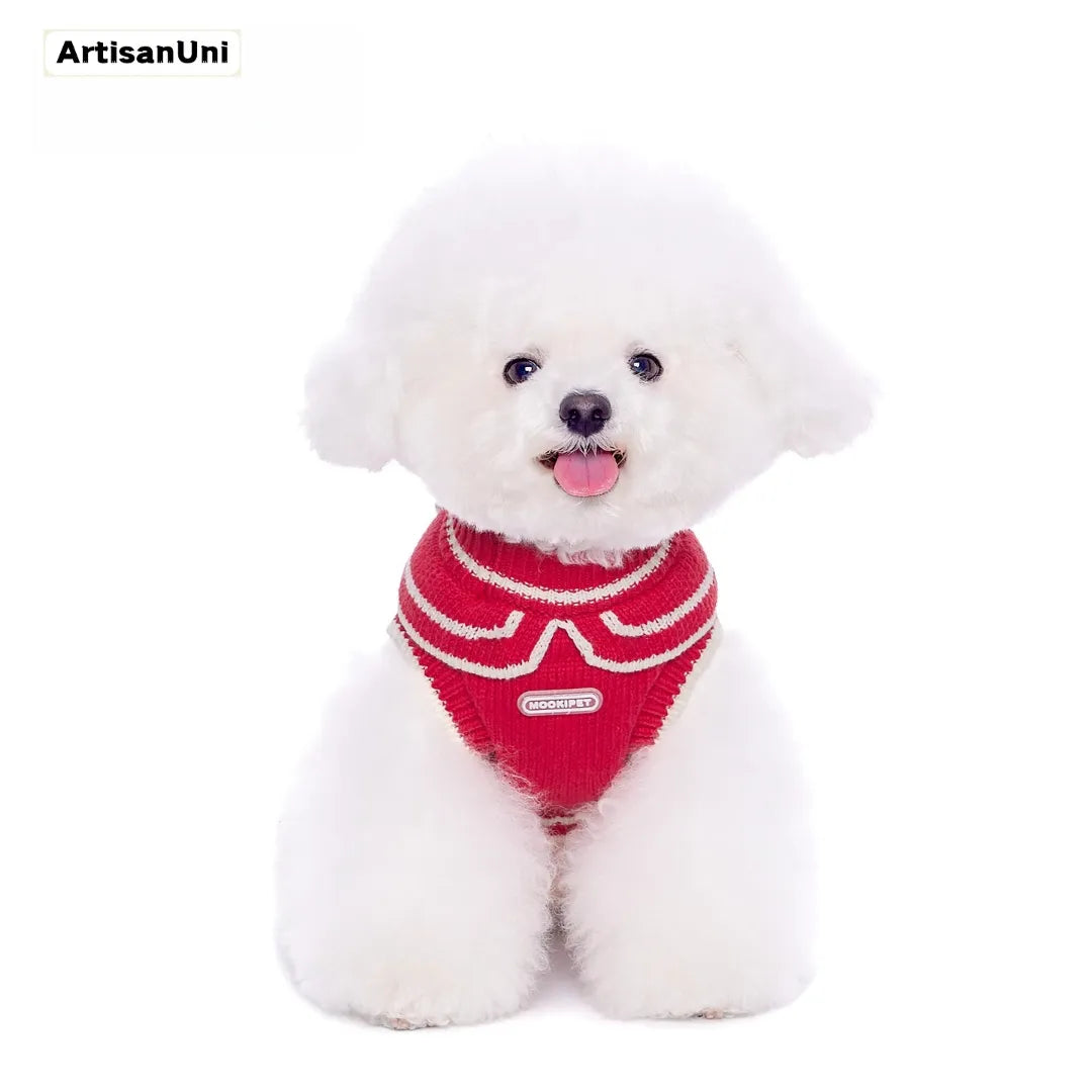 Warm red vest Christmas sweater