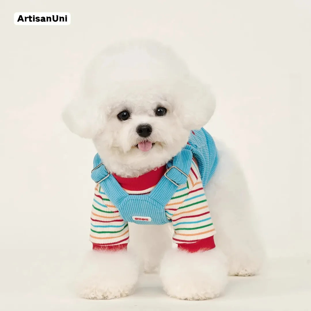 ArtisanUni Red striped pet T-shirt