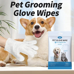 Pet Glove Wipes for Dogs & Cats