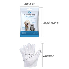 Pet Glove Wipes for Dogs & Cats
