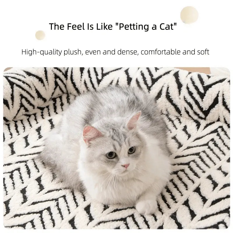 Semi-Enclosed Pet Sofa Bed | Plush Winter Cushion for Cats & Small Dogs | ArtisanUni