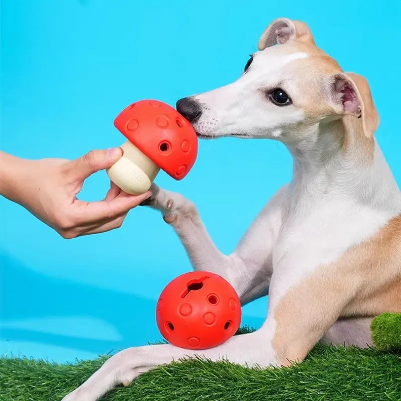 Mushroom-shaped food dispenser Small Dogs toy - Soft & Safe ｜ArtisanUni