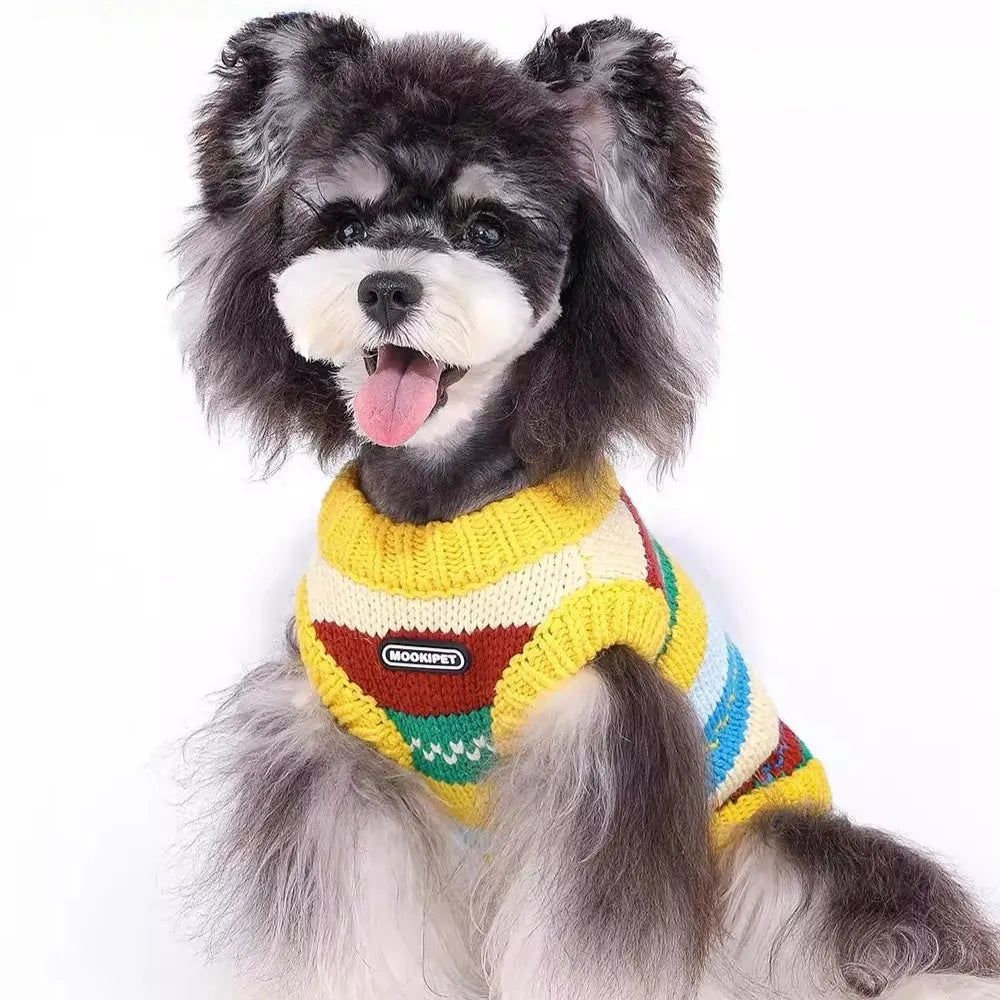 ArtisanUni Pet Yellow Knit Sweater