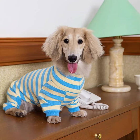 Dachshund Four-Legged stripe pajama | Spring Essential | ArtisanUni