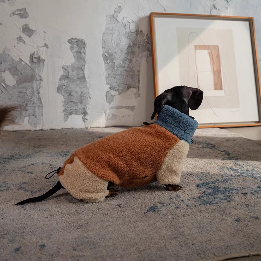 Lambswool Dachshund Autumn and Winter Warm Four-Legged Sweater | ArtisanUni