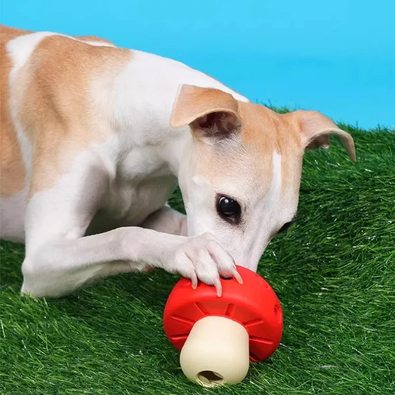 Mushroom-shaped food dispenser Small Dogs toy - Soft & Safe ｜ArtisanUni
