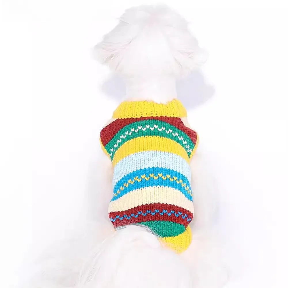 ArtisanUni Pet Yellow Knit Sweater
