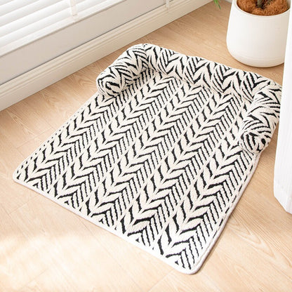 Semi-Enclosed Pet Sofa Bed | Plush Winter Cushion for Cats & Small Dogs | ArtisanUni
