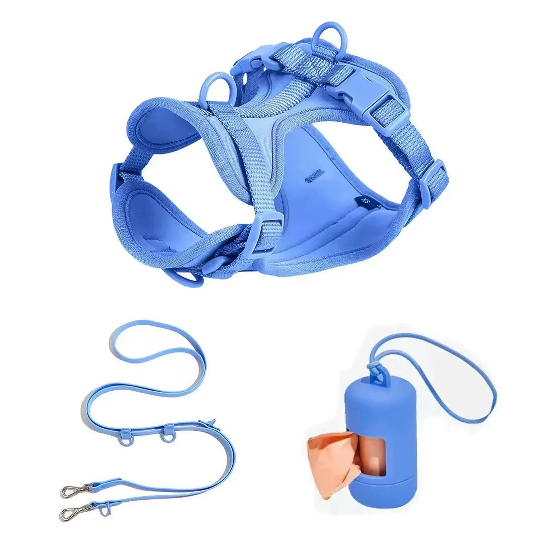 Dog Harness & Waterproof Leash Walk Kit | Cushioned No-Pull Set | ArtisanUni
