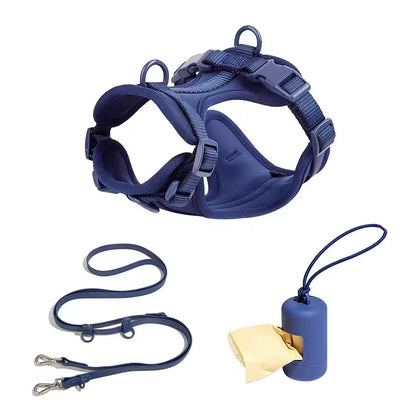 Dog Harness & Waterproof Leash Walk Kit | Cushioned No-Pull Set | ArtisanUni